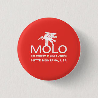 Badge Rond 2,50 Cm Cheval blanc Molo