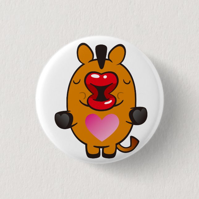 Badge Rond 2,50 Cm cheval embrassant (Devant)