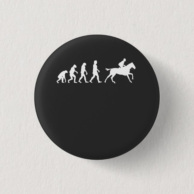 Badge Rond 2,50 Cm Chevaux Cheval équitation Cadeau (Devant)