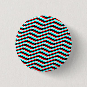 Badge Rond 2,50 Cm Chevron Glitch