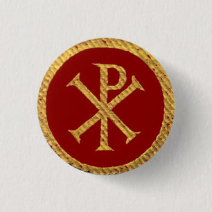 Badge Rond 2,50 Cm Chi Rho