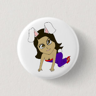 Badge Rond 2,50 Cm chibi bunnygirl