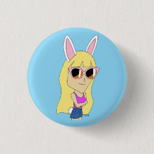 Badge Rond 2,50 Cm chibi bunnygirl