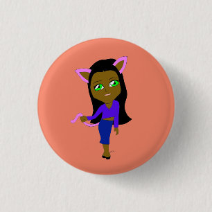 Badge Rond 2,50 Cm chibi catgirl
