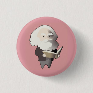 Badge Rond 2,50 Cm Chibi Karl Marx