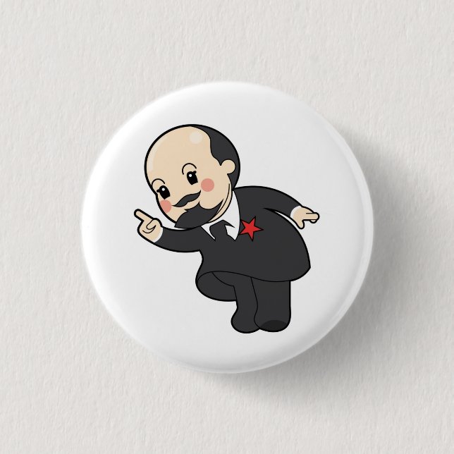 Badge Rond 2,50 Cm Chibi Vladimir Ilyich Lénine (Devant)