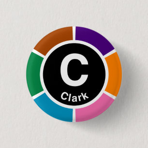 Badge Rond 2,50 Cm Chicago L boucle de Clark