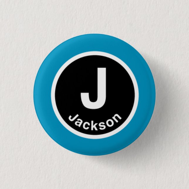 Badge Rond 2,50 Cm Chicago L Jackson Blue Line (Devant)