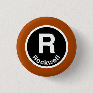 Badge Rond 2,50 Cm Chicago L ligne Brown de Rockwell