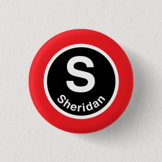 Badge Rond 2,50 Cm Chicago L ligne rouge de Sheridan