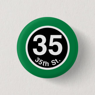 Badge Rond 2,50 Cm Chicago L trente-cinquième Ligne Verte de St
