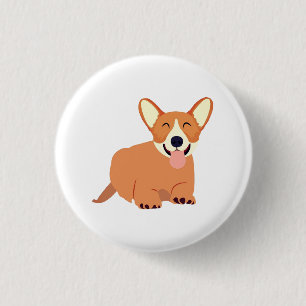 Badge Rond 2,50 Cm Chien, Animal, Art