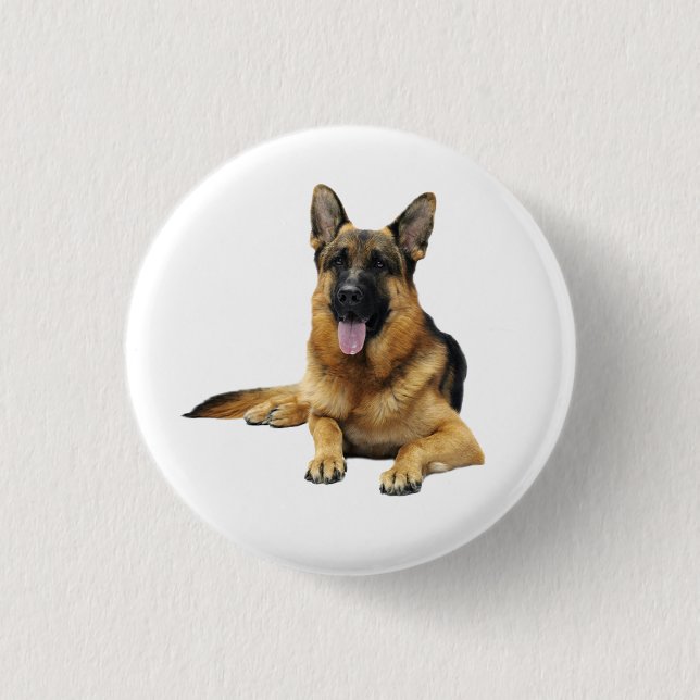 Badge Rond 2,50 Cm Chien berger allemand (Devant)