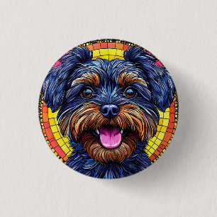 Badge Rond 2,50 Cm Chien de dessin animé mignon