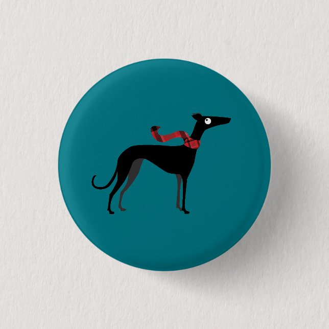 Badge Rond 2,50 Cm Chien d'hiver (Devant)