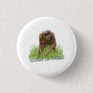Badge Rond 2,50 Cm Chimie Sans Cheveux Dur En Acier