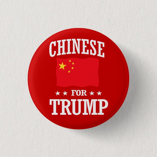BADGE ROND 2,50 CM CHINOIS POUR TRUMP (Devant)