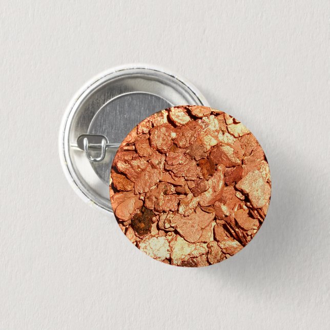 Badge Rond 2,50 Cm Chips en cuivre (Devant & derrière)