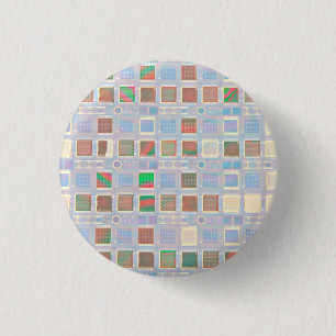 Badge Rond 2,50 Cm Chips en silicone sur un bouton Wafer