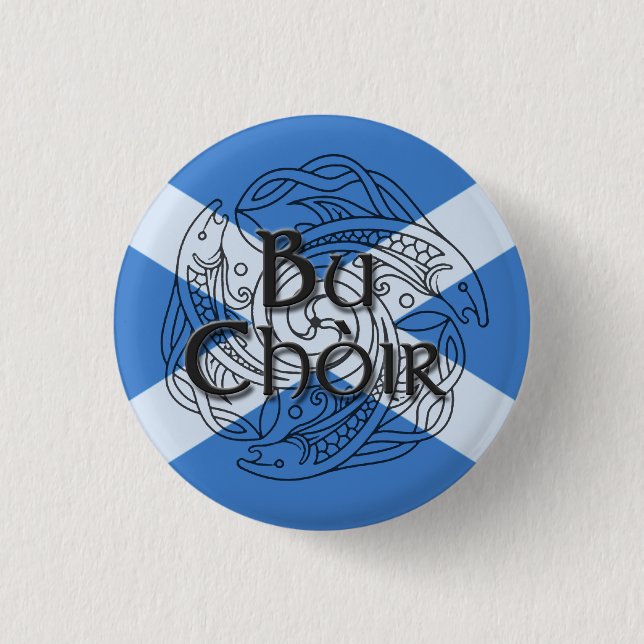 Badge Rond 2,50 Cm Choeur Saltire de Bu (Devant)