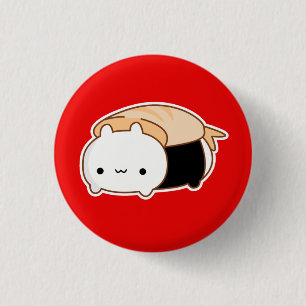 Badge Rond 2,50 Cm *CHOOSE de bouton de petit pain de sushi de lapin