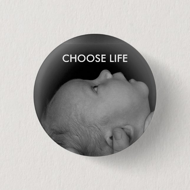 BADGE ROND 2,50 CM CHOOSE LIFE (Devant)