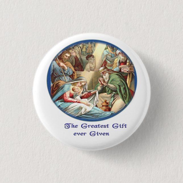 Badge Rond 2,50 Cm chrétien (Devant)