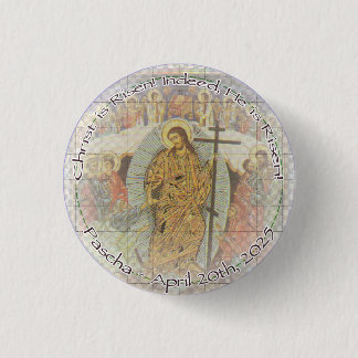 Badge Rond 2,50 Cm Christ ressuscité Bouton rond 2025