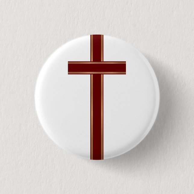 Badge Rond 2,50 Cm Christian cross (Devant)