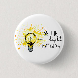 Badge Rond 2,50 Cm Christian God Be the Light Inspiration