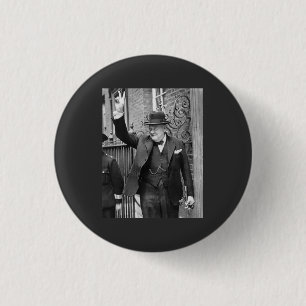 BADGE ROND 2,50 CM CHURCHILL V SIGNE.