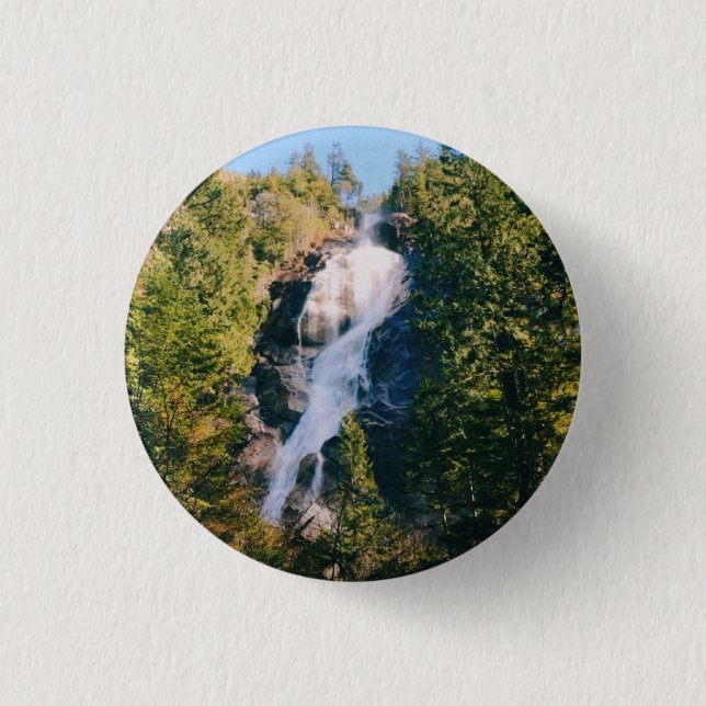 Badge Rond 2,50 Cm Chutes Shannon, Squamish, Canada  (Devant)