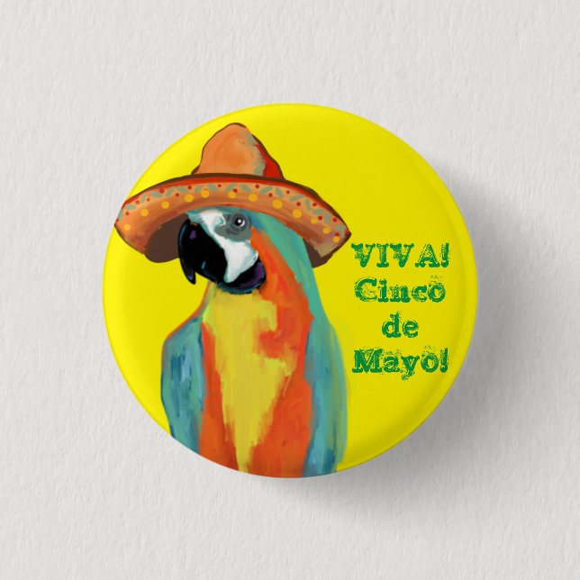 BADGE ROND 2,50 CM CINCO DE MAYO (Devant)