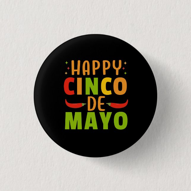 Badge Rond 2,50 Cm Cinq Mai (Devant)