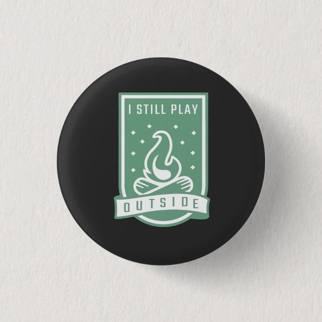 Badge Rond 2,50 Cm Citation de camping (Devant)