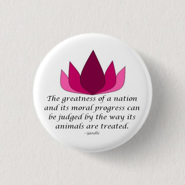 Badge Rond 2,50 Cm Citation de Gandhi (Devant)