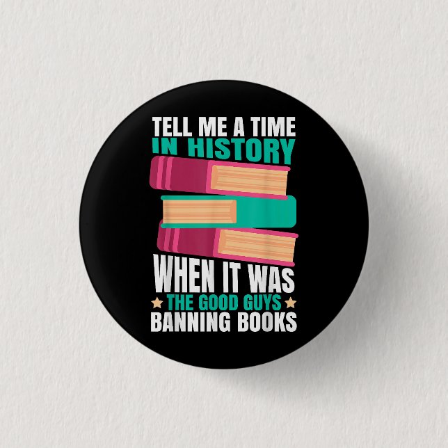 Badge Rond 2,50 Cm Citation de livres interdits  (Devant)