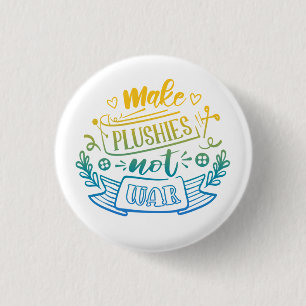 Badge Rond 2,50 Cm Citation de paix de dégradé bleu jaune pour les fa