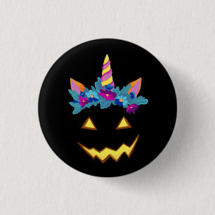 Badge Rond 2,50 Cm Citrouille Halloween Funny Jack-o'-lantern