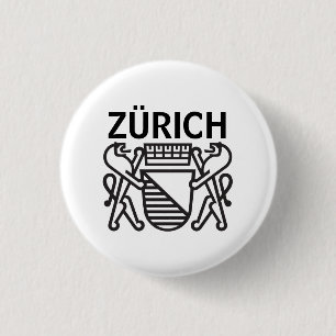Badge Rond 2,50 Cm City of Zürich, SWITZERLAND