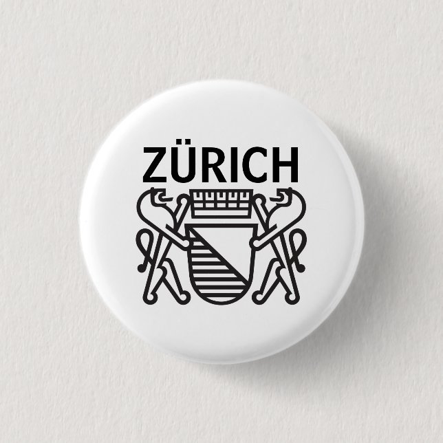 Badge Rond 2,50 Cm City of Zürich, SWITZERLAND (Devant)