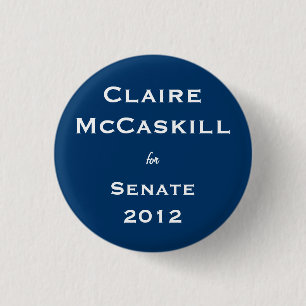 Badge Rond 2,50 Cm Claire McCaskill pour le sénat