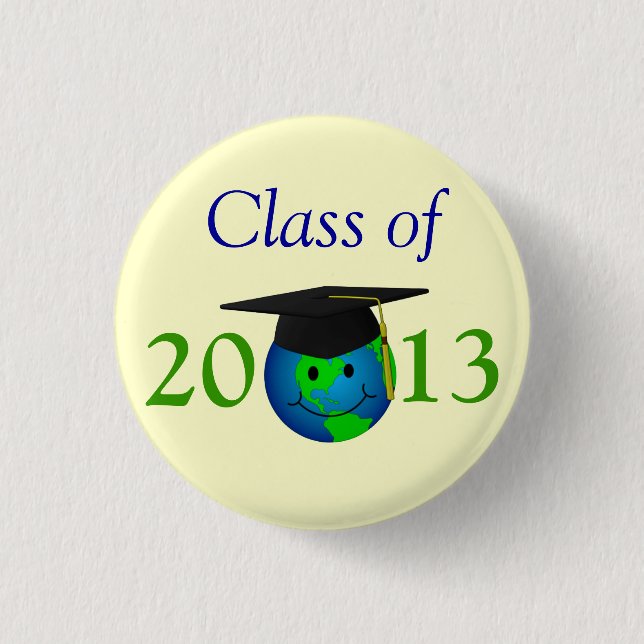 Badge Rond 2,50 Cm Classe de Pin 2013 (Devant)