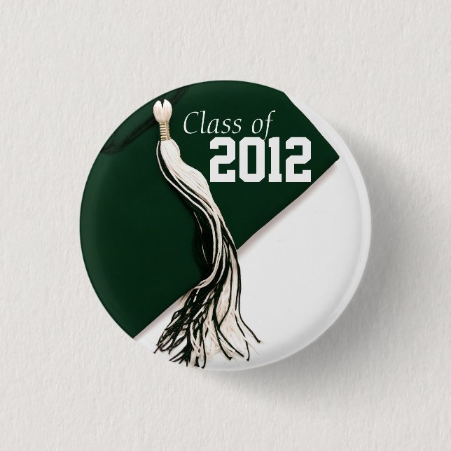 Badge Rond 2,50 Cm Classe verte du bouton 2012 (Devant)