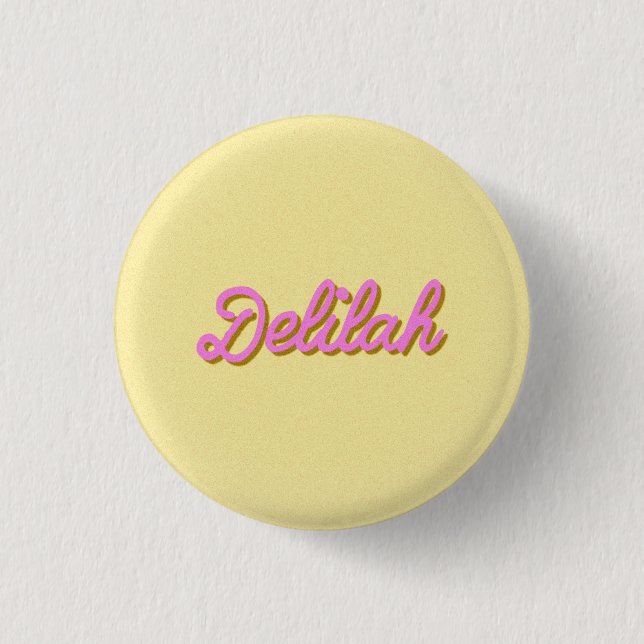 Badge Rond 2,50 Cm Classique de bouton de Delilah (Devant)