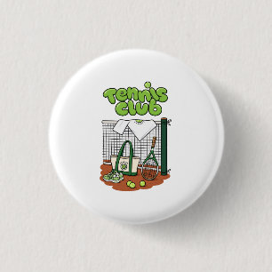 Badge Rond 2,50 Cm Classique du Club de Tennis Graphique Sportif – Ve