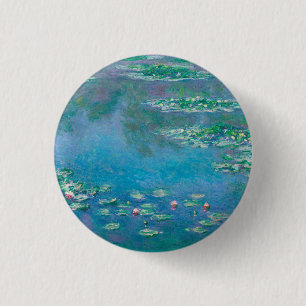 Badge Rond 2,50 Cm Claude Monet. Water Lilies. French impressionism