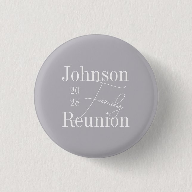 Badge Rond 2,50 Cm Clé de réunion de famille moderne personnalisée (Devant)