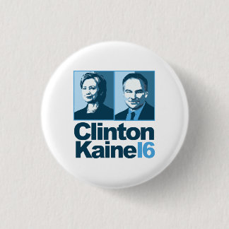 Badge Rond 2,50 Cm Clinton Kaine pour l'Amérique 2016