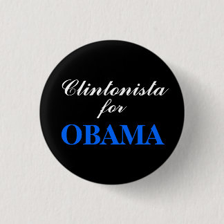 Badge Rond 2,50 Cm Clintonista pour OBAMA